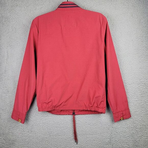 Arturo Calle Actitud Chaqueta Track Jacket Small Red Full Zip Pockets Anchor - Picture 2 of 16